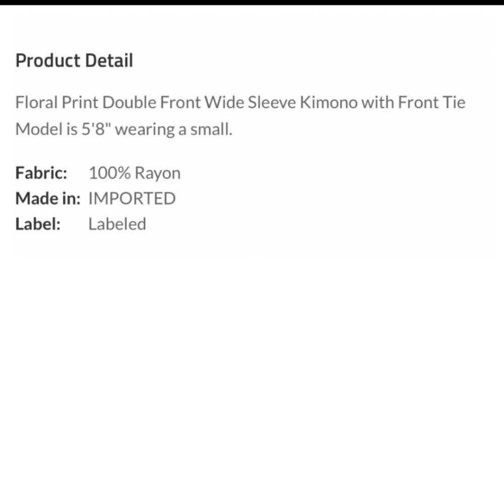 🔥$5🔥FLORAL KIMONO - Picture 6 of 6